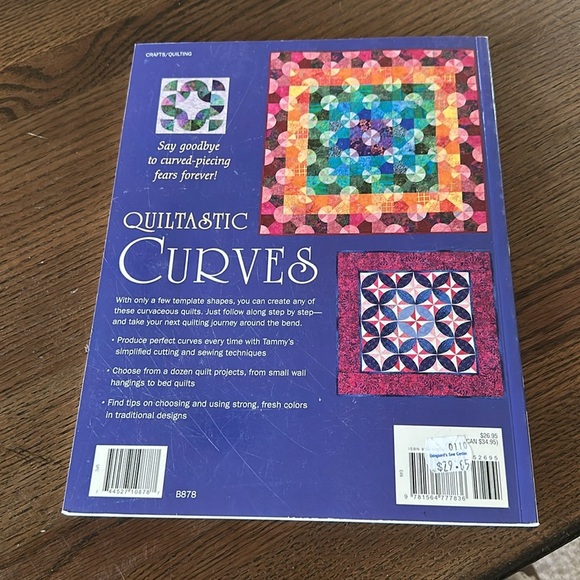 Amazon Quiltastic Curves Book - Purple and Pink - Picture 2 of 2